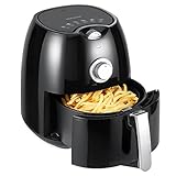 Freidora Sin Aceite, [Regalos] HAMSWAN Freidora de Aire Caliente, Antiadherente Sartén...