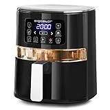 Aigostar Maha - Fritadeira sem óleo de 4 l com janela de exibição, 5 funções...